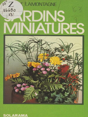 cover image of Les jardins miniatures